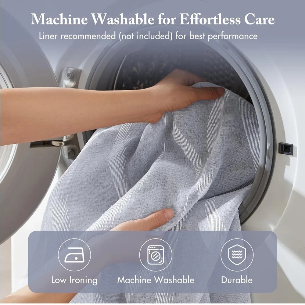 Madison Park Candice Sheer Shower Curtain, Machine Washable, 72
